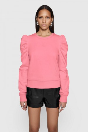 Hauts Rebecca Minkoff Janine Sweatshirt Femme Rose | 38YSMDZIN