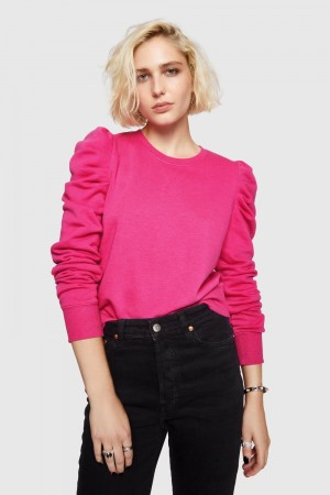 Hauts Rebecca Minkoff Janine Sweatshirt Femme Rose | 16WADXTLN
