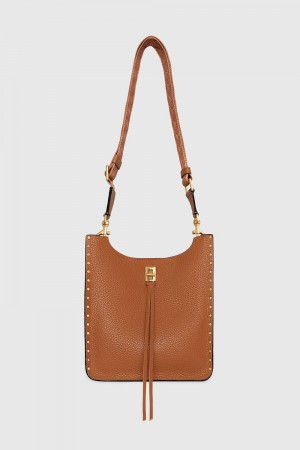 New Arrivals Rebecca Minkoff Darren Medium Feed Femme Caramello | 62HOXVGBW
