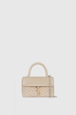 New Arrivals Rebecca Minkoff Edie Top Handle Femme Grise | 90UXAZKYQ