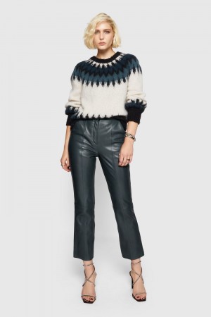 Pantalons Rebecca Minkoff Madelyn Pants Femme Turquoise | 75RNSPVAB