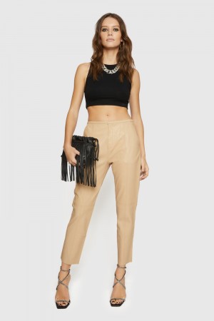 Pantalons Rebecca Minkoff Madelyn Pants Femme Marron | 49AXNGOFS