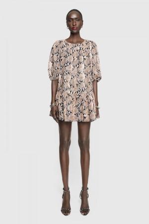Peignoir Rebecca Minkoff Felicity Dress Femme Beige | 07NKVUJHP