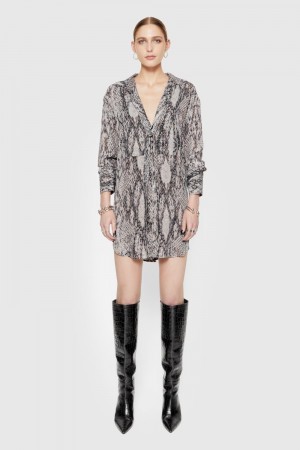 Peignoir Rebecca Minkoff Ophelia Tie Dress Femme Multicolore | 16CBTMNDR