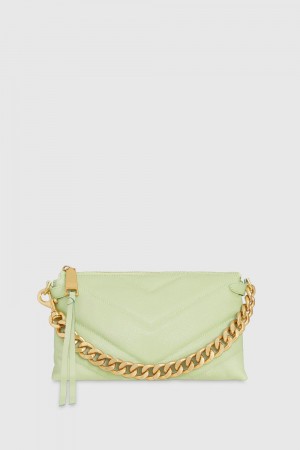 Petite Maroquinerie Rebecca Minkoff Edie Maxi Medium Crossbody Femme Menthe | 65OJXAPCG