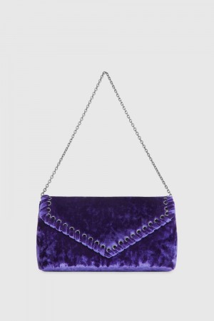 Petite Maroquinerie Rebecca Minkoff Whip Clutch Femme Mulberry | 31EAIXSKP