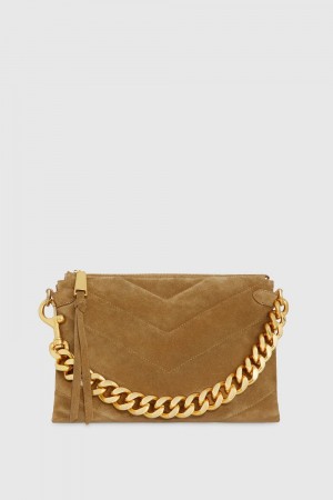 Pochettes Rebecca Minkoff Edie Maxi Crossbody Femme Orange | 54PZSMTUE