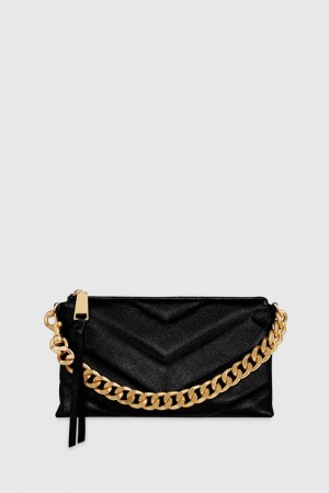 Pochettes Rebecca Minkoff Edie Maxi Medium Crossbody Femme Noir | 58ZILVFDR