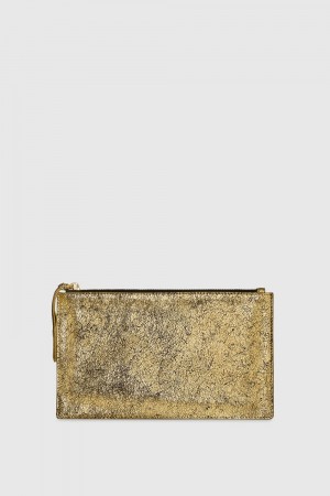 Pochettes Rebecca Minkoff Large Pouch Femme Doré | 19DLBGPOI
