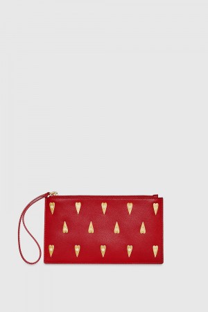 Pochettes Rebecca Minkoff Medium Heart Studded Pouch Femme Multicolore | 90ZSGQPIW