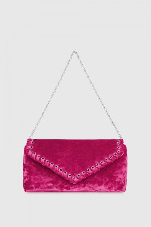 Pochettes Rebecca Minkoff Whip Clutch Femme Rose | 13WUPFLMQ