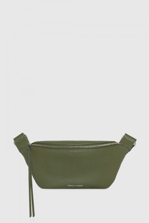 Sac Banane Rebecca Minkoff Bree Belt Bag With Webbing Strap Femme Vert Olive | 39ZOXVJSB