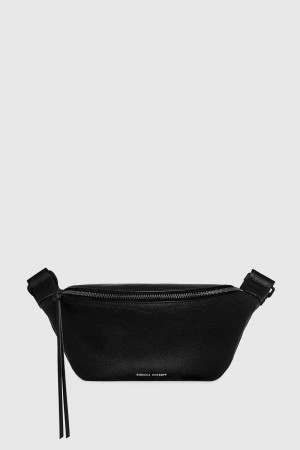 Sac Banane Rebecca Minkoff Bree Belt Bag With Webbing Strap Femme Noir | 83XEGOUPZ