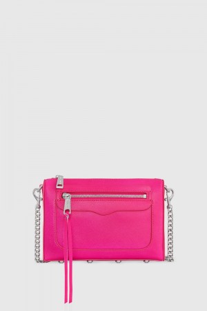 Sac Bandoulière Rebecca Minkoff Avery Crossbody Femme Flamingo | 04KBUMWGL