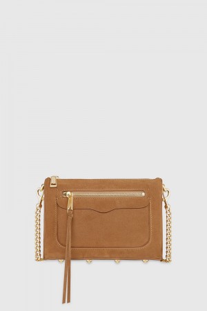 Sac Bandoulière Rebecca Minkoff Avery Crossbody Femme Marron | 82KJRSCVQ