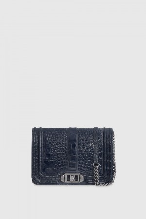 Sac Bandoulière Rebecca Minkoff Chevron Quilted Small Love Crossbody Femme Grise | 52IVLOZHB