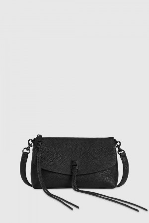 Sac Bandoulière Rebecca Minkoff Darren Top Zip Crossbody Femme Noir Noir | 89MHOWPZC