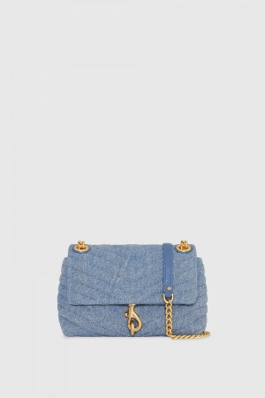 Sac Bandoulière Rebecca Minkoff Edie Crossbody Femme Bleu | 93YQLPEBN