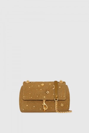 Sac Bandoulière Rebecca Minkoff Edie Crossbody With Celestial Studs Femme Orange Foncé | 38VDHFQRW