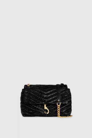 Sac Bandoulière Rebecca Minkoff Edie Crossbody Femme Noir Multicolore | 29UWRDIXT