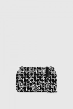 Sac Bandoulière Rebecca Minkoff Edie Crossbody Femme Noir Multicolore | 28LEYUXPS
