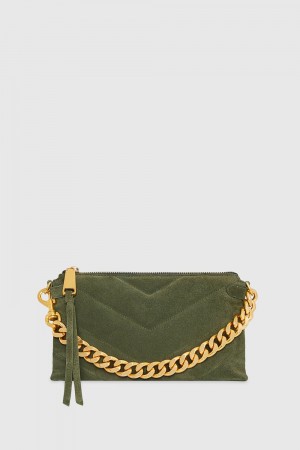 Sac Bandoulière Rebecca Minkoff Edie Maxi Medium Crossbody Femme Vert Olive | 91HRTXGYM