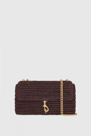 Sac Bandoulière Rebecca Minkoff Edie Medium Crossbody Femme Cigaro | 39DISXTNC