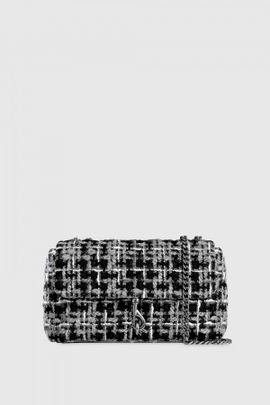 Sac Bandoulière Rebecca Minkoff Edie Medium Crossbody Femme Noir Multicolore | 91WBXTQLA