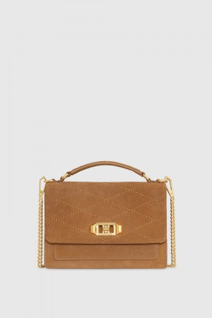 Sac Bandoulière Rebecca Minkoff Je Taime Medium Crossbody Femme Marron | 58DASPWMR