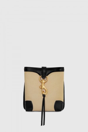 Sac Bandoulière Rebecca Minkoff Megan Mini Feed Femme Noir | 98MYEHCTU