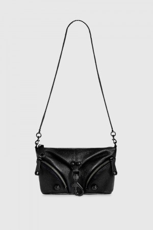 Sac Bandoulière Rebecca Minkoff Mini Julian Crossbody Femme Noir Noir | 73MPSRWYI