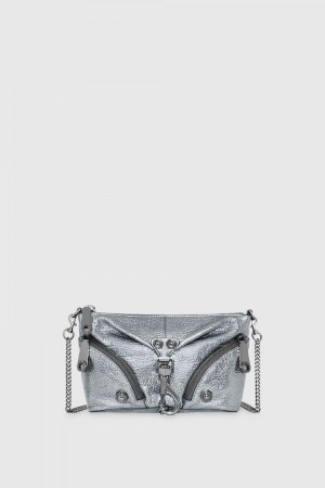 Sac Bandoulière Rebecca Minkoff Mini Julian Crossbody Femme Grise Foncé | 25FCDRHNU