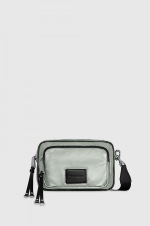 Sac Bandoulière Rebecca Minkoff Nolita Nylon Crossbody Femme Grise Noir | 75RMUSYGP