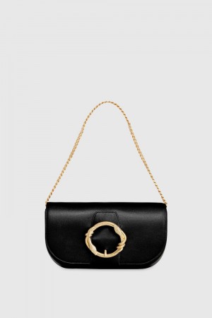 Sac Bandoulière Rebecca Minkoff Snake Ring Crossbody Femme Noir | 27LUGNYZA