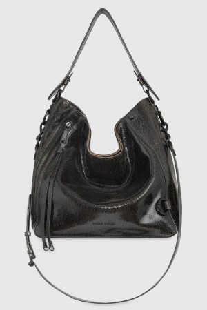 Sac Hobo Rebecca Minkoff M.A.B. Hobo Femme Noir Marron Noir | 61QYGENTX