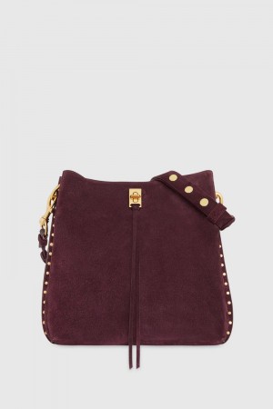 Sac Porté Épaule Rebecca Minkoff Darren Shoulder Bag Femme Rouge Foncé | 70TCJSLGM
