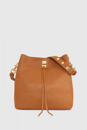 Sac Porté Épaule Rebecca Minkoff Darren Shoulder Bag Femme Caramello | 29OIVBRAN
