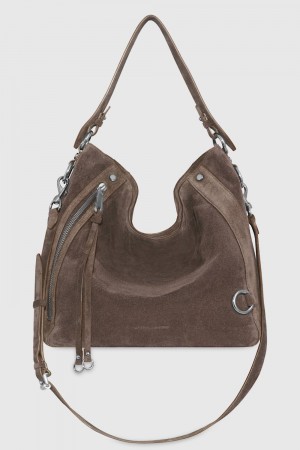 Sac Porté Épaule Rebecca Minkoff M.A.B. Hobo Femme Grise | 07DUPCSKM