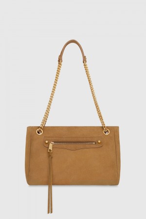 Sac Porté Épaule Rebecca Minkoff Regan Shoulder Bag Femme Walnut | 23RGCZMAV
