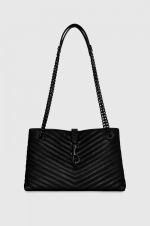 Sacs Fourre Tout Rebecca Minkoff Edie Medium Tote Femme Noir | 74DWHITJQ