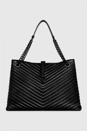 Sacs Fourre Tout Rebecca Minkoff Edie Tote Femme Noir Noir | 31XFQJKBT
