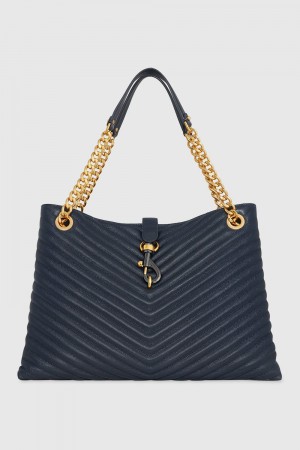 Sacs Fourre Tout Rebecca Minkoff Edie Tote Femme Bleu | 87ZXEFRDC