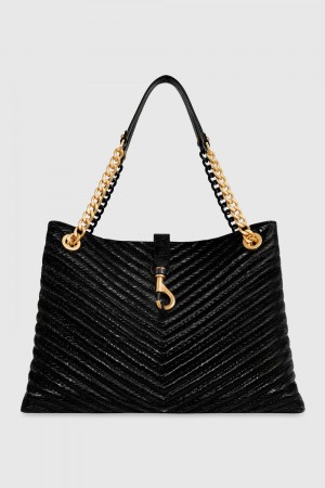 Sacs Fourre Tout Rebecca Minkoff Edie Tote Femme Noir Multicolore | 79LPYCSQK
