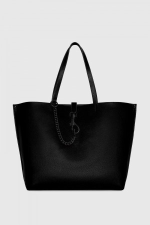 Sacs Fourre Tout Rebecca Minkoff Megan Large Tote Femme Noir | 71HBFWQSN