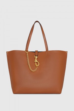 Sacs Fourre Tout Rebecca Minkoff Megan Large Tote Femme Caramello | 45AMOHJKY