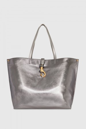 Sacs Fourre Tout Rebecca Minkoff Megan Nylon Tote Femme Grise Foncé | 78MWHXOPY