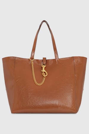 Sacs Fourre Tout Rebecca Minkoff Megan Weekender Tote With Travel Sleeve Femme Caramello | 26TPLFMWY