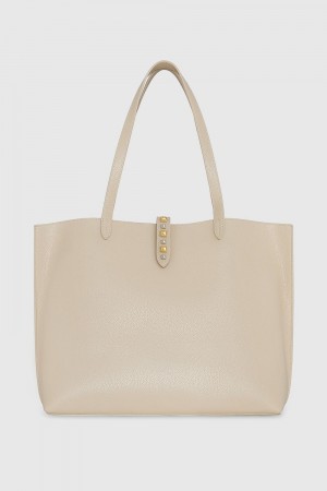 Sacs Fourre Tout Rebecca Minkoff Multi Studded Megan Tote Femme Marron | 28RGOSKNI