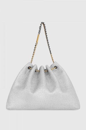 Sacs Fourre Tout Rebecca Minkoff Soft Tote Femme Argent | 74OQTSFUV