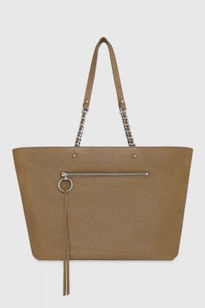 Sacs Fourre Tout Rebecca Minkoff Top Zip Chain Tote Femme Surplus | 54ZSMIGVR